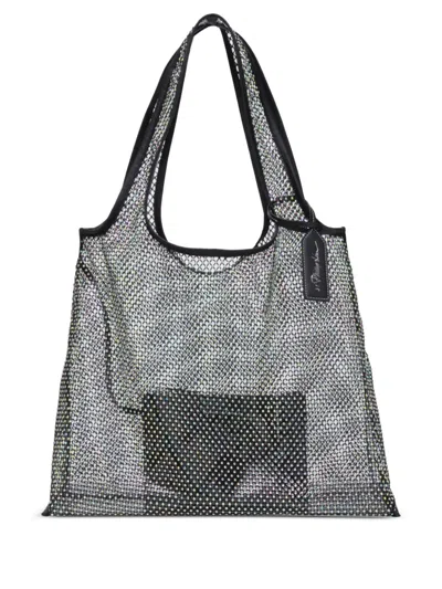 3.1 Phillip Lim Crystal-embellished Leather Shoulder Bag In Gray