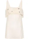 3.1 Phillip Lim Crystal-embellished Sheer Tank Top In Champagne
