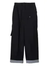 3.1 Phillip Lim Cuffed-hem Cargo Trousers In Black