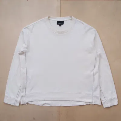 Pre-owned 3.1 Phillip Lim Cut & Sew Side Part Sweatshirt In White