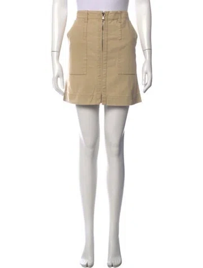 Pre-owned 3.1 Phillip Lim Cutout Accent Mini Skirt In Neutral