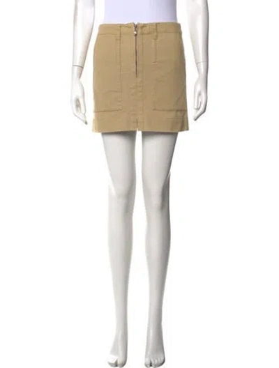 Pre-owned 3.1 Phillip Lim Cutout Accent Mini Skirt In Neutrals