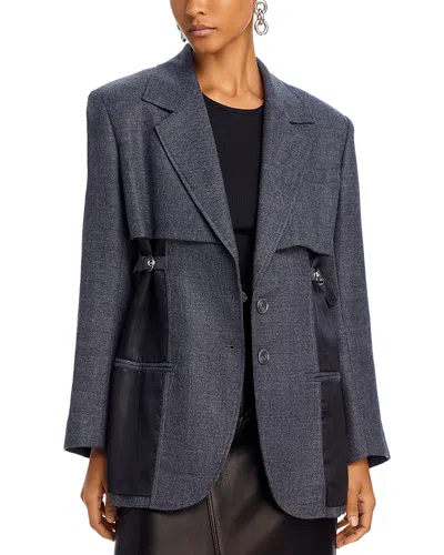 3.1 Phillip Lim Deconstructed Blazer In Grey Melange