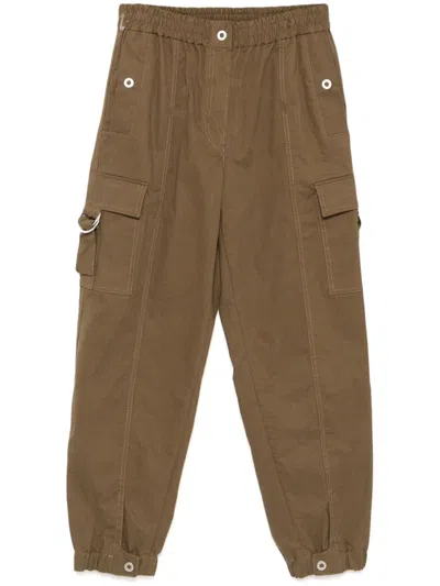 3.1 Phillip Lim Decorative Button Detailing Trousers In Brown