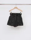 3.1 Phillip Lim Denim Boxer Short In Washed Blk