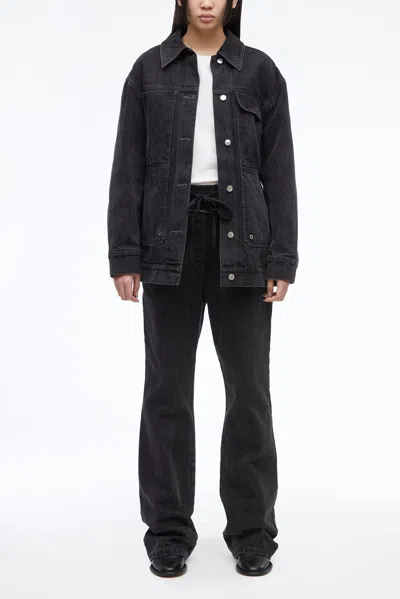 3.1 Phillip Lim Denim Combo Pant In Black
