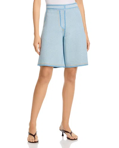 3.1 Phillip Lim Denim Effect Bermuda Shorts In Blue