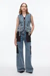 3.1 Phillip Lim Denim Field Vest In Blue