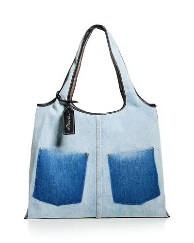 3.1 Phillip Lim Denim Ghost Patch Denim Tote Bag In Blue