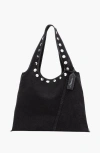 3.1 Phillip Lim Denim Market Tote Bag In Washed Black