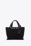 3.1 Phillip Lim Denim Mini Market Tote Bag With Studs In Washed Black Denim