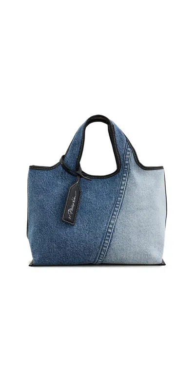 3.1 Phillip Lim Denim Mini Market Tote Indigo In Blue