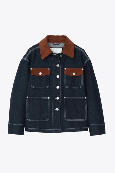 3.1 Phillip Lim Denim Ranch Jacket In Purple