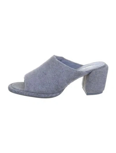 Pre-owned 3.1 Phillip Lim Denim Slides In Blue