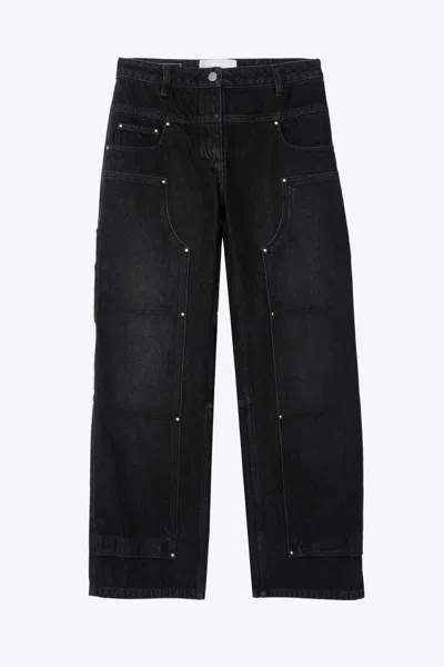 3.1 Phillip Lim Denim Straight Leg Carpenter Pants In Black