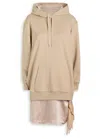 3.1 Phillip Lim Detachable-sweatshirt Cotton And Satin Mini Dress