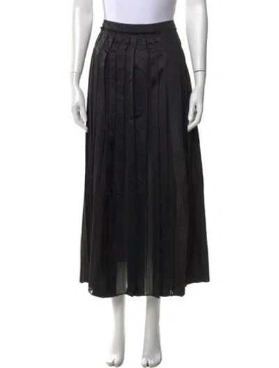 Pre-owned 3.1 Phillip Lim Distressed Accents Long Skirt In Black