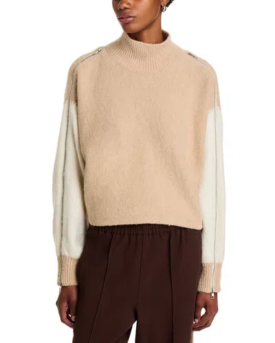 3.1 Phillip Lim Dolman Sleeve Turtleneck Sweater In Neutral