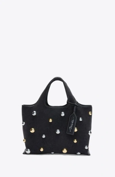 3.1 Phillip Lim Dome Embellishment Mini Market Tote Bag In Black