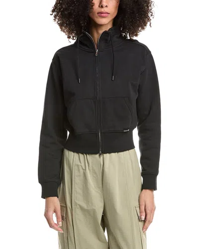 3.1 Phillip Lim Don't Sweat It Terry Zip-up Jacket In Black