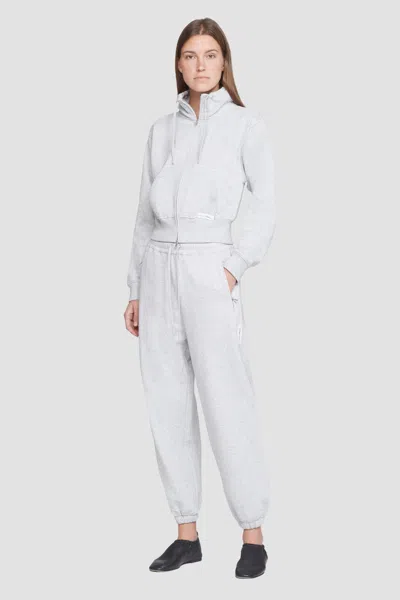 3.1 Phillip Lim Don't Sweat It Zip-up Jacket In Light Heather Grey
