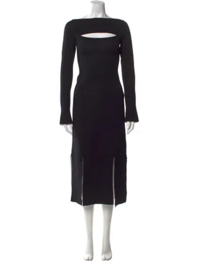 Pre-owned 3.1 Phillip Lim Double Face Midi Length Dress In Black