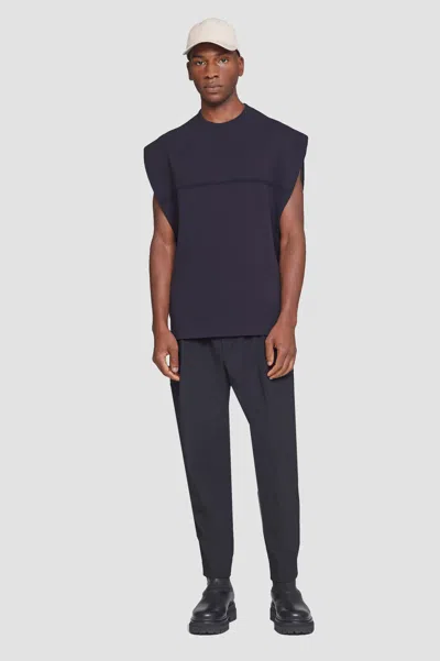 3.1 Phillip Lim Double Knit Sleeveless Pullover In Midnight