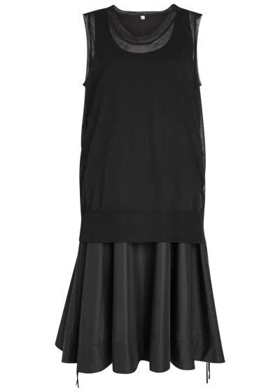 3.1 Phillip Lim Double Layer Combo Cotton-blend Midi Dress