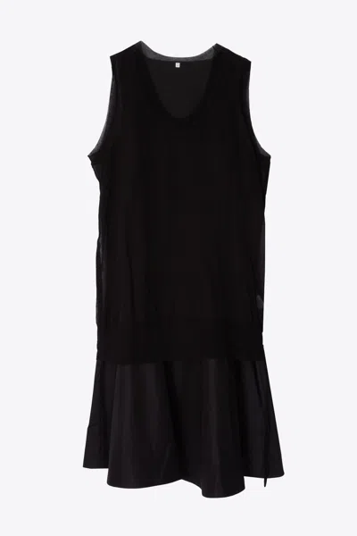 3.1 Phillip Lim Double Layer Tank Combo Dress In Black