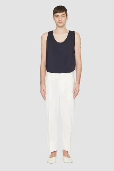 3.1 Phillip Lim Double Pleat Tapered Trouser In White