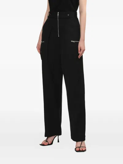 3.1 Phillip Lim Double Zip Wide Leg Pant In Black