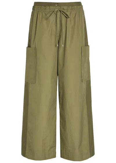 3.1 Phillip Lim Double-waistband Straight-leg Trousers In Green