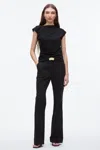 3.1 Phillip Lim Draped Asymmetric T-shirt In Black