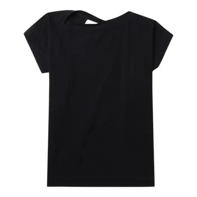 3.1 Phillip Lim Draped Asymmetric T-shirt In Black