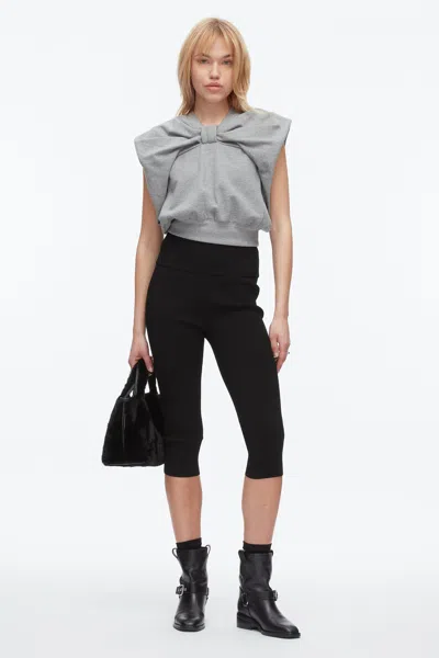 3.1 PHILLIP LIM DRAPED BOW FRENCH TERRY TOP