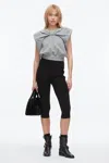 3.1 Phillip Lim Draped Bow French Terry Top In Multi