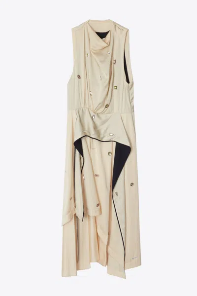 3.1 Phillip Lim Draped Cascade Dress In Gold