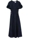 3.1 Phillip Lim Eyelet-embroidered Cotton-poplin Midi Dress In Blue
