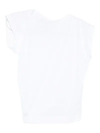 3.1 Phillip Lim Draped T-shirt In White