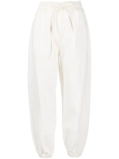 3.1 Phillip Lim Drawstring Boyfriend Jeans In White
