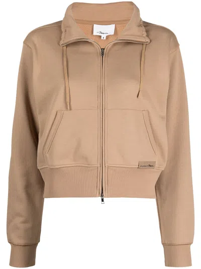 3.1 Phillip Lim Drawstring-collar Bomber Jacket In Neutrals