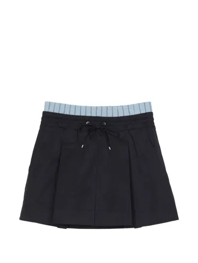 3.1 Phillip Lim Drawstring Pleated Skirt In Black
