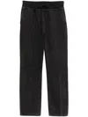 3.1 Phillip Lim Drawstring Straight-leg Trousers In Black