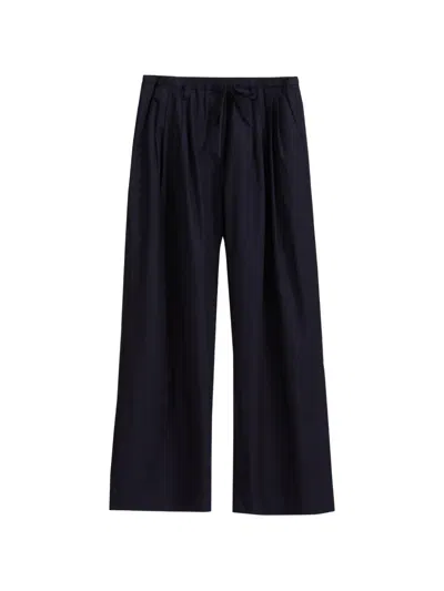 3.1 Phillip Lim Drawstring Wide-leg Trousers In Blue