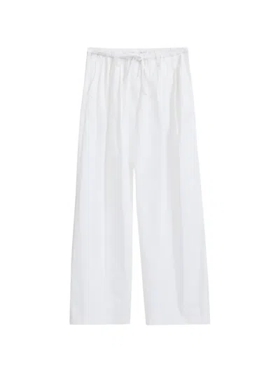 3.1 Phillip Lim Drawstring Wide-leg Trousers In White