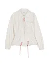 3.1 Phillip Lim Drawstring Zip-up Jacket In Neutral