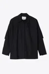 3.1 Phillip Lim Drop Back Shirt With Convertible Sleeves In Blue