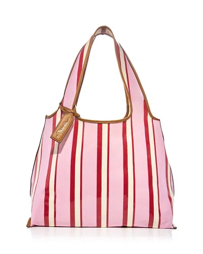 3.1 Phillip Lim Dual Stripe Canvas Market Tote Bag In Pink