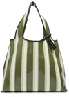 3.1 Phillip Lim Dual Stripe Mini Market Tote In Green