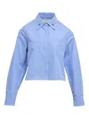 3.1 Phillip Lim Embellished Collared Top In Blue